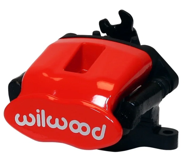 Wilwood 120-9808-1-RD, Caliper-Combination Parking Brake-Pos 1-R/H-Red 34mm piston .81in Disc
