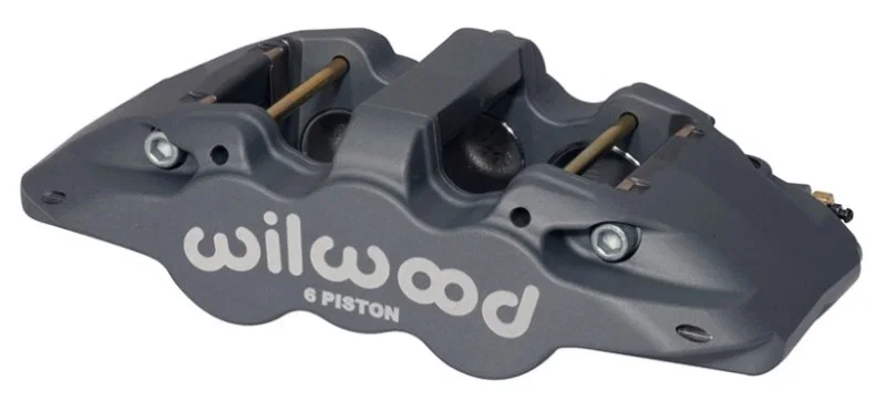 Wilwood 120-13292, Caliper-Aero6-L/H - Black Anodize (.80 Thk Pad) 1.62/1.12/1.12in Pistons 1.25in Disc
