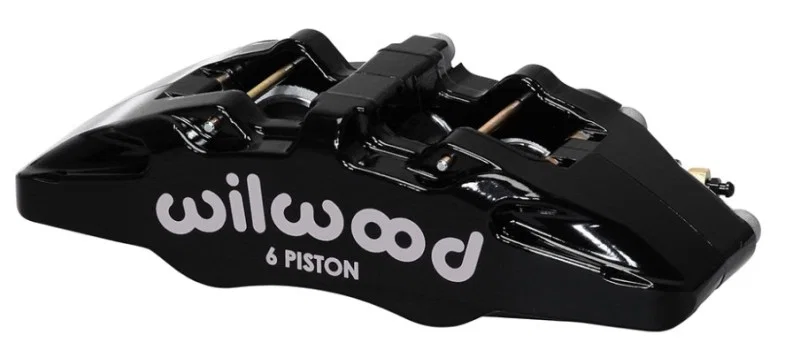 Wilwood 120-13428-RD, Caliper-Forged Dynapro 6 5.25in Mount-Red-R/H 1.62/1.38in/1.38in Pistons .81in Disc