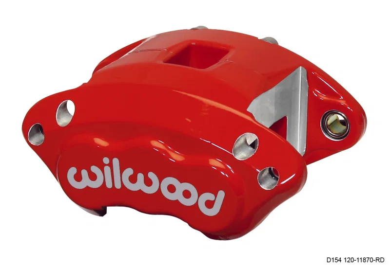 Wilwood 120-11870-RD, Caliper-D154-Red 2.50in Piston 1.04in Disc