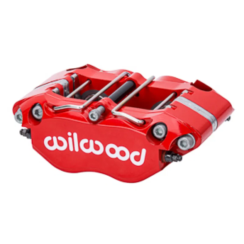 Wilwood 120-16687-RD, Narrow Dynapro 4.75in Mount 1.12/1.12in Pistons .950in Disc - Red Caliper