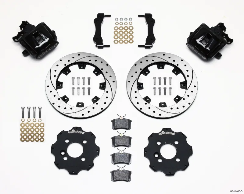 Wilwood 140-10885-D, Combination Parking Brake Rear Kit 11.75in Drilled Mini Cooper