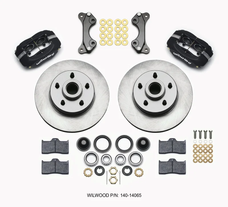 Wilwood 140-14065, Forged Dynalite Front Kit 11.03in 1 PC Rotor&Hub WWE ProSpindle
