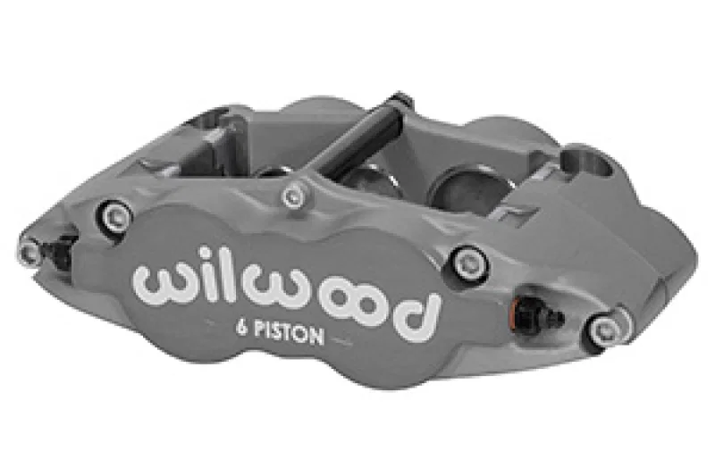 Wilwood 120-14550, Caliper-Forged Narrow Superlite 6R-R/H 1.75/1.25in/1.25in Pistons 1.25in Rotor - Anodized