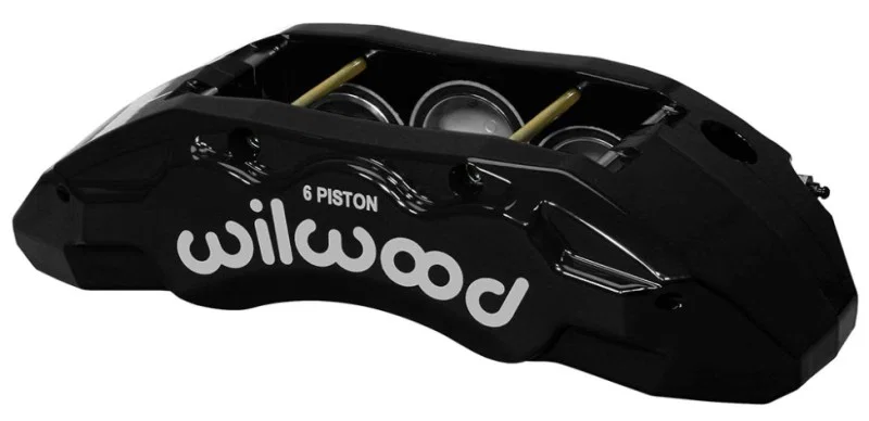 Wilwood 120-13816-BK, Caliper-TX6R- L/H - Black 2.00/1.88/1.88in Pistons 1.38in Disc