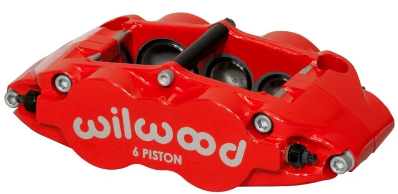 Wilwood 120-12003-RD, Caliper-Narrow Superlite 6R-LH - Red 1.38/1.12/1.12in Pistons 1.10in Disc
