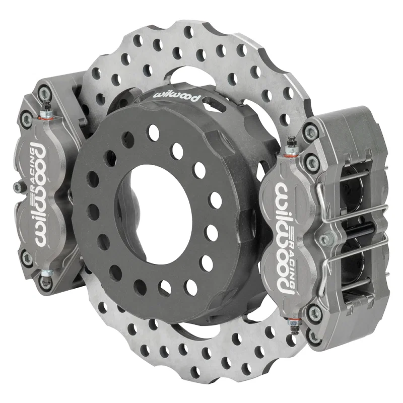 Wilwood 140-17876-D, Big Ford New Style Dynapro SA Lug Drive Dynamic Dual Rear Drag Brake Kit- 2.36 Offset