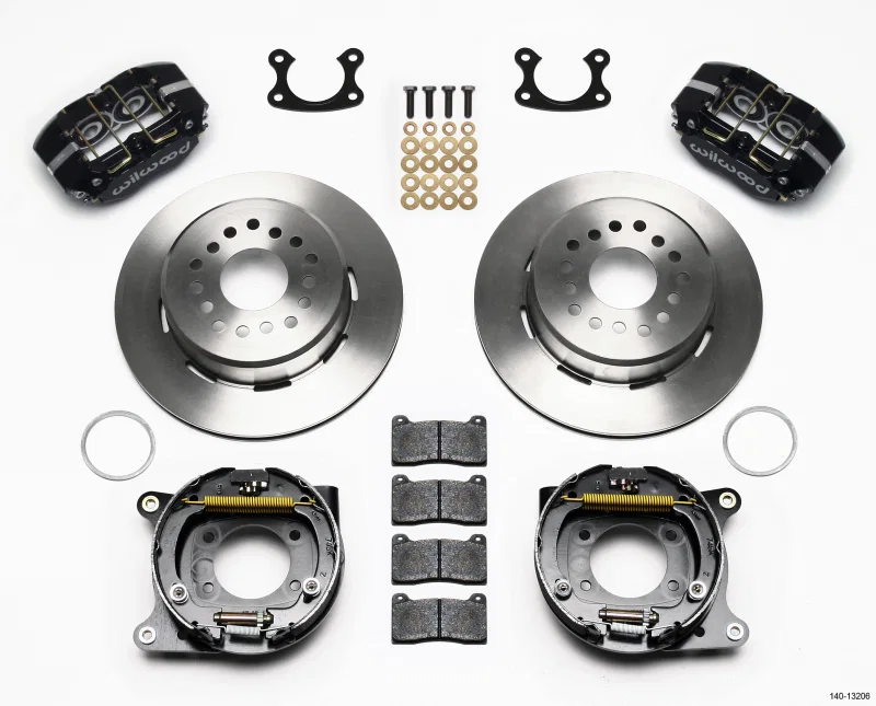 Wilwood 140-13206, Dynapro Dust-Boot P/S Park Brake Kit Small Ford 2.50in Offset