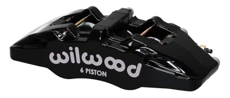Wilwood 120-13429-BK, Caliper-Forged Dynapro 6 5.25in Mount-L/H 1.62/1.38in/1.38in Pistons .81in Disc