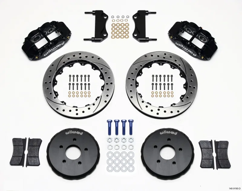 Wilwood 140-9190-D, Narrow Superlite 6R Front Hat Kit 13.06in Drilled Nissan 350Z/Fiti G35