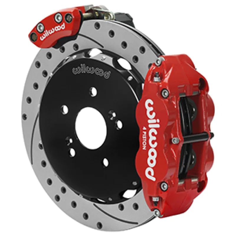 Wilwood 140-16347-DR, 00-09 Honda S2000 Narrow Superlite 4R Rear Brake Kit - Drilled & Slotted
