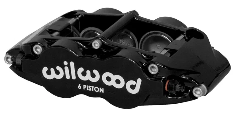 Wilwood 120-14490-BK, Caliper Forged Narrow Superlite L/H FNSL6R-DS Dust Seal 1.62/1.12/1.12,1.25 Rotor - Black