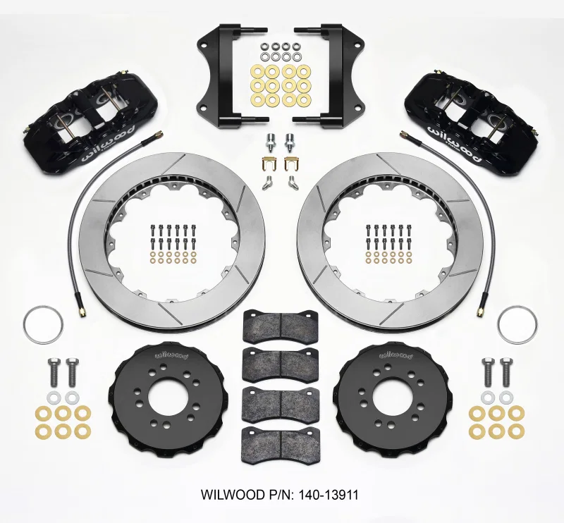 Wilwood 140-13911, AERO6 Front Hat Kit 15.00 2014-up Corvette C7 w/Lines