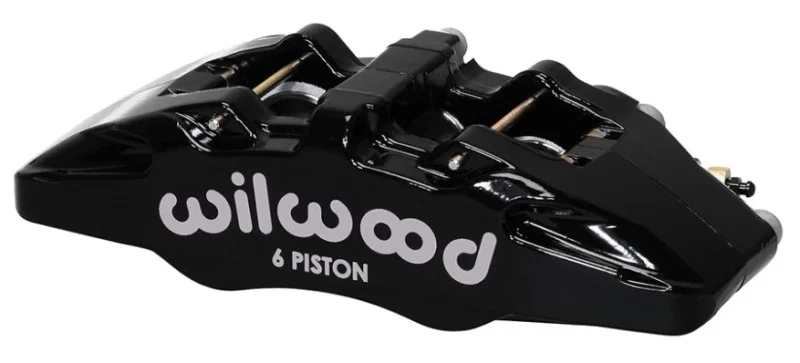 Wilwood 120-13435-BK, Caliper-Forged Dynapro 6 5.25in Mount-L/H 1.62/1.12/1.12in Pistons 0.81in Disc