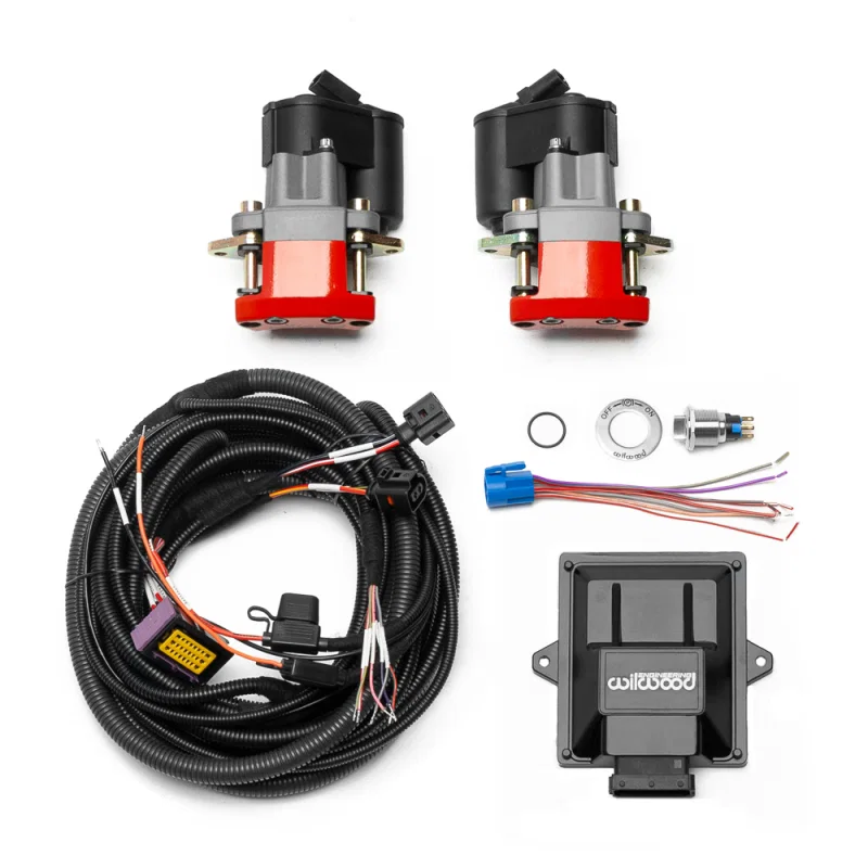 Wilwood 140-18031-RD, kit caliper EPB .62 rotor red W/SWITCH harness controller
