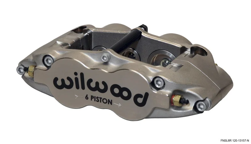 Wilwood 120-13157-N, Caliper-Narrow Superlite 6R-ST-R/H - Nickel 1.62/1.12/1.12in Pistons 1.10in Disc
