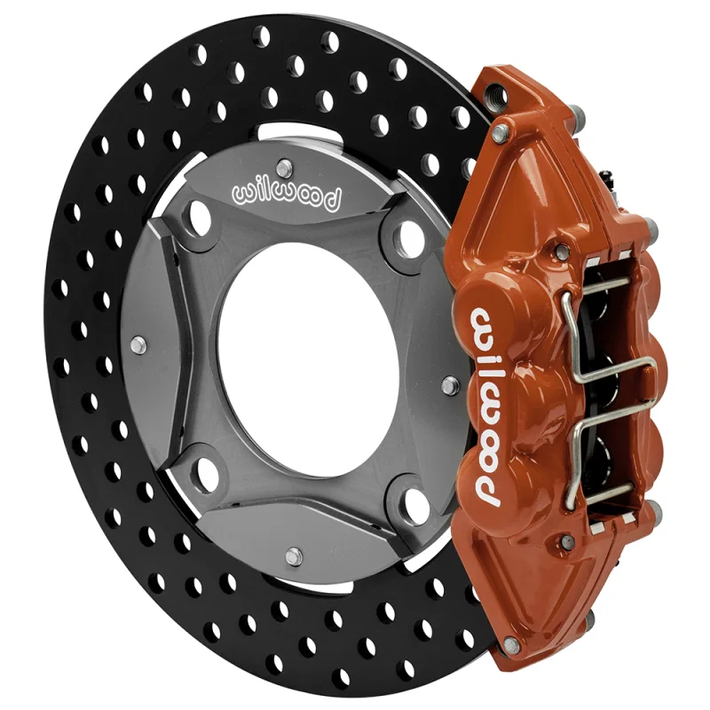 Wilwood 140-17574-DR, kit rear UTV polaris rzr xp turbo 2016-21 11.25 rotor drilled red
