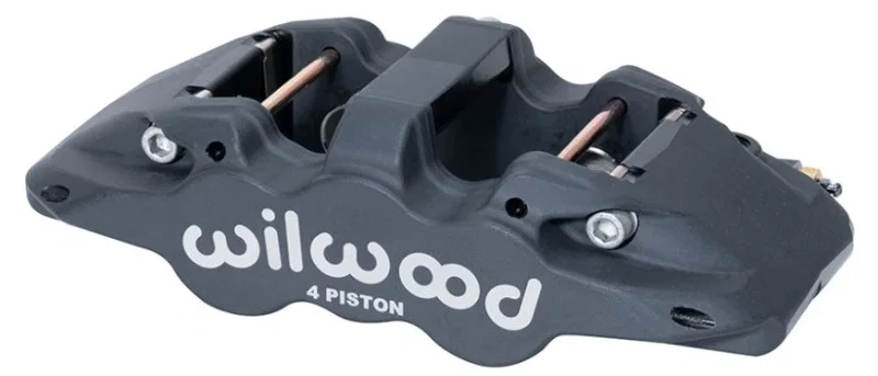 Wilwood 120-13287, Caliper-Aero4-R/H - Black Anodize 1.88/1.62in Pistons 1.25in Disc