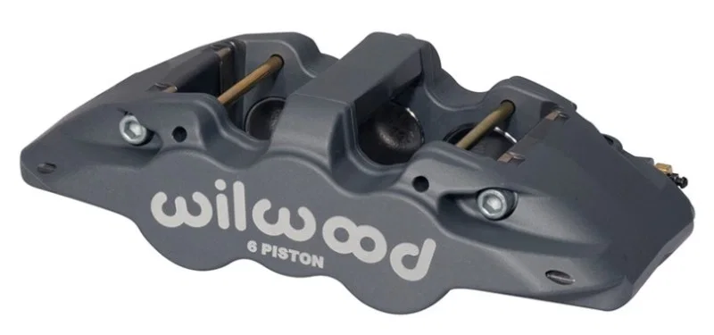Wilwood 120-13291, Caliper-Aero6-R/H - Black Anodize (.80 Thk Pad) 1.62/1.12/1.12in Pistons 1.25in Disc