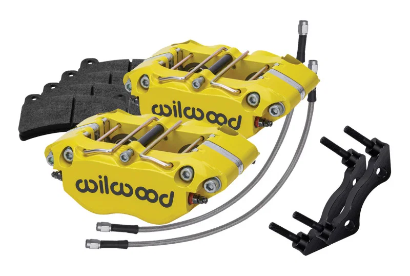 Wilwood 140-16678-Y, 84-89 Porsche 911 Rear Dynapro Caliper Kit 3in MT - Yellow