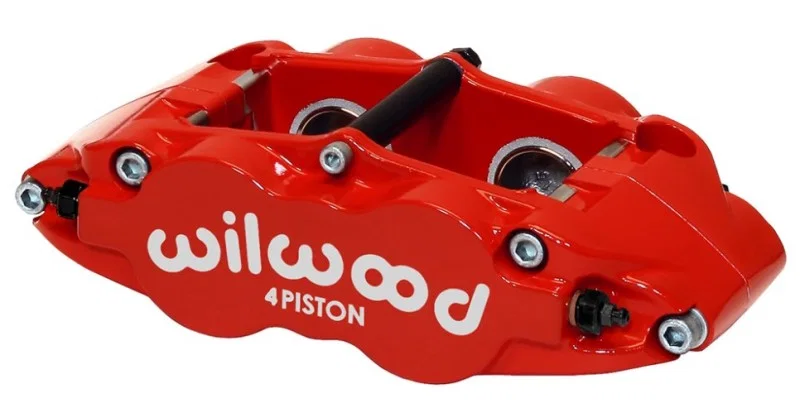 Wilwood 120-11782-RD, Caliper-Narrow Superlite 4R - Red 1.12/1.12in Pistons 1.10in Disc