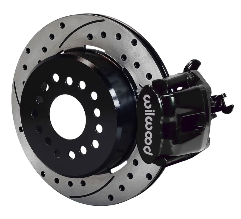 Wilwood 140-12049-D, Combination Parking Brake Rear Kit 12.19in Dia 0.81in Rotor Thickness - Black Drilled