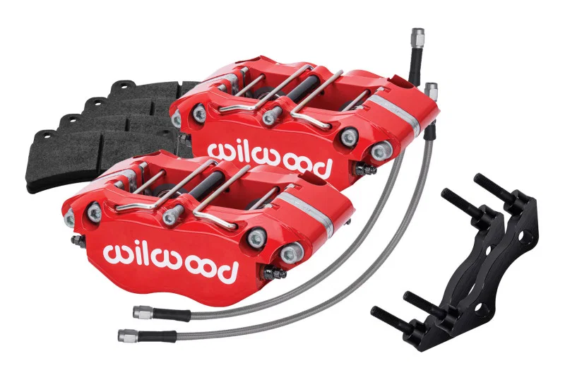 Wilwood 140-16676-R, 69-83 Porsche 911 Rear Dynapro Caliper Kit 3in MT - Red