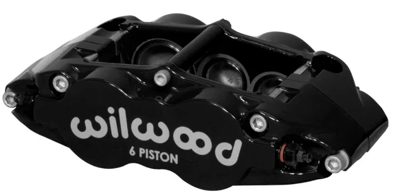 Wilwood 120-14539-BK, Caliper-Forged Narrow Superlite 6R-R/H - Aluminum 1.75/1.25in/1.25in Pistons - 1.10in Rotor