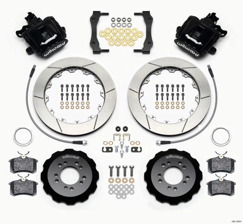 Wilwood 140-13031, Combination Parking Brake Rear Kit 12.88in 2013-Up Ford Focus ST w/ Lines