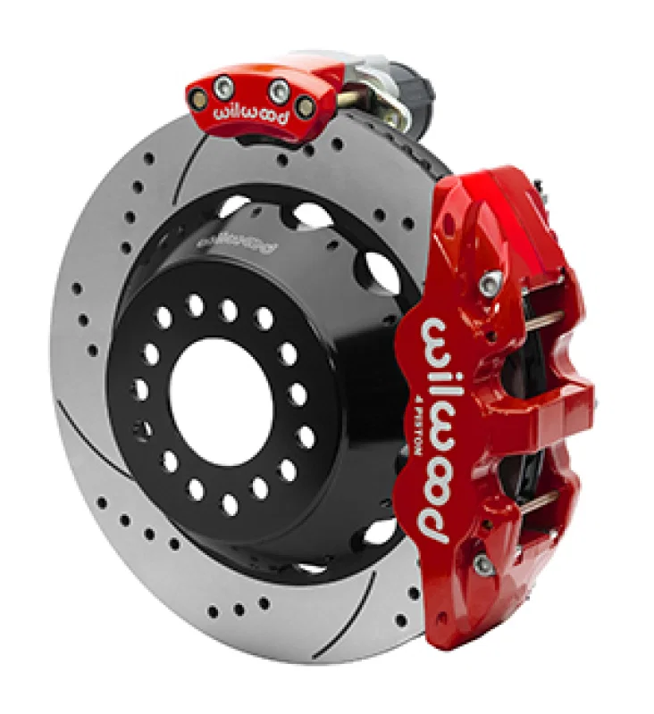 Wilwood 140-16167-DR, EPB Rear Kit AERO4 12 Bolt 2.75 OffSet