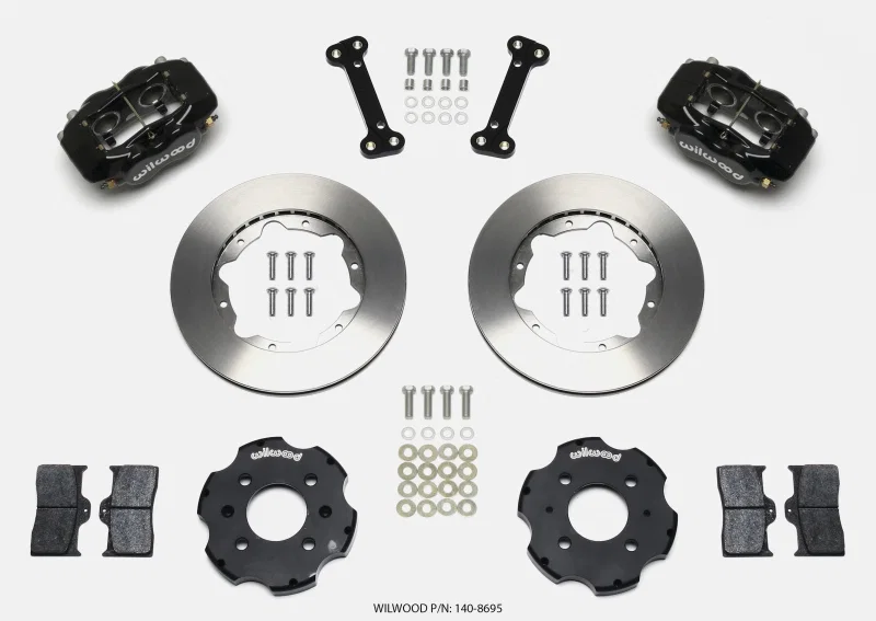 Wilwood 140-8695, Forged Dynalite Front Hat Kit 11.00in Integra/Civic w/Fac.240mm Rtr