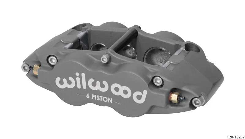 Wilwood 120-13237, Caliper-Forged Superlite 6R-R/H 1.62/1.12/1.12in Pistons 0.81in Disc