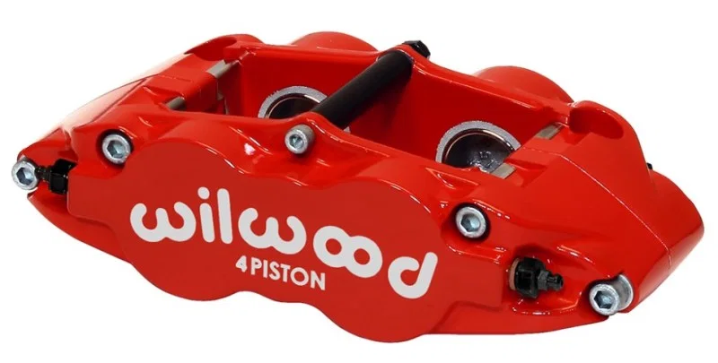 Wilwood 120-11784-RD, Caliper-Narrow Superlite 4R - Red 1.75/1.75in Pistons 1.10in Disc