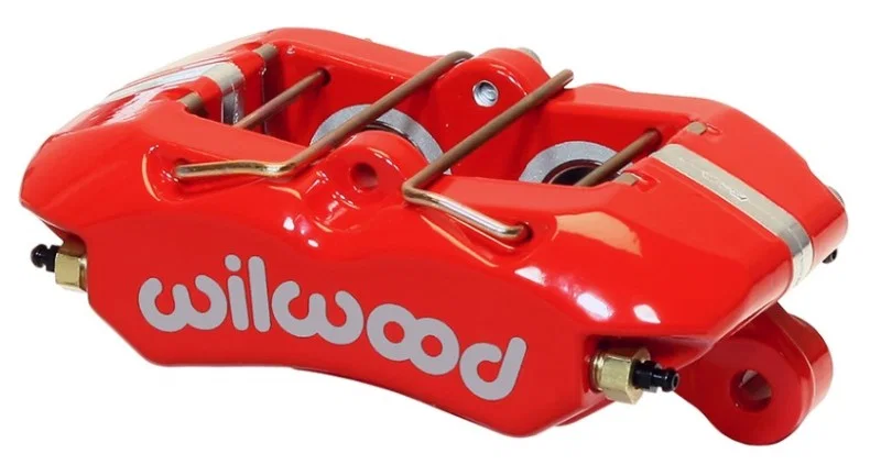 Wilwood 120-16190-RD, Caliper-Forged Dynapro 4 5.25in Mount-Red-Universal 1.38/1.38in Pistons .81in Disc