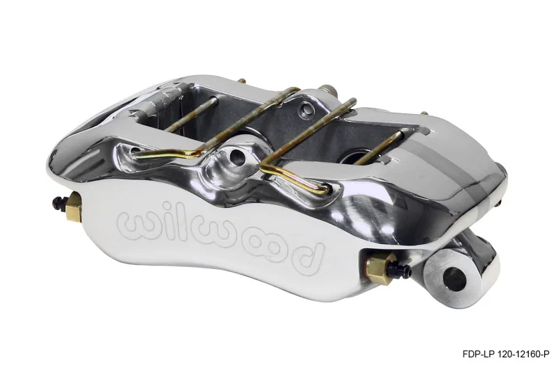 Wilwood 120-12160-P, Caliper-Dynapro Low-Profile 5.25in Mount - Pol 1.12in Pistons .81in Disc
