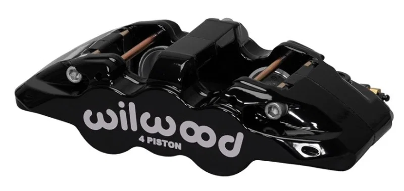 Wilwood 120-13285-BK, Caliper-Aero4-R/H - Black 1.88/1.62in Pistons 1.25in Disc