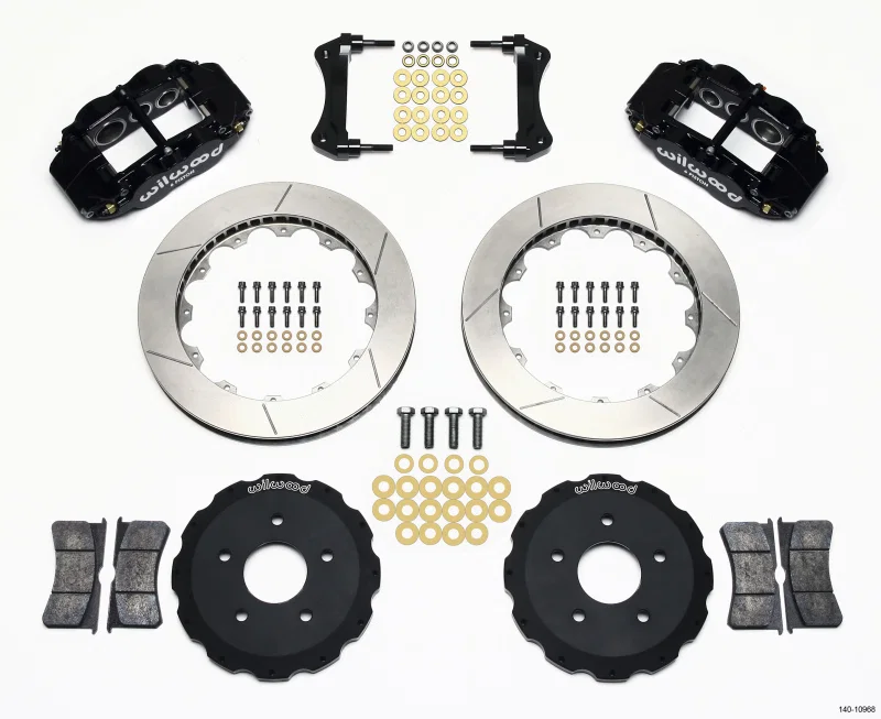 Wilwood 140-10968, Narrow Superlite 6R Front Hat Kit 13.06in Backdraft Cobra (BMW E36 Based)