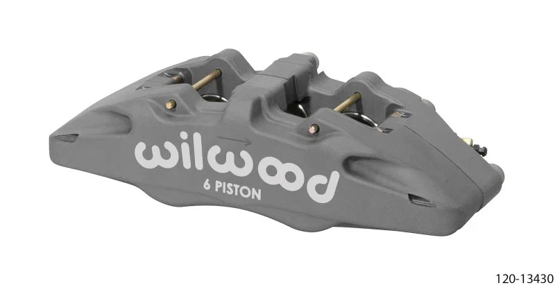 Wilwood 120-13430, DynaPro DP6 Lug Mount Anodized Alum. Caliper 1.62in/1.38in/1.38in Piston .38in Rotor - Right