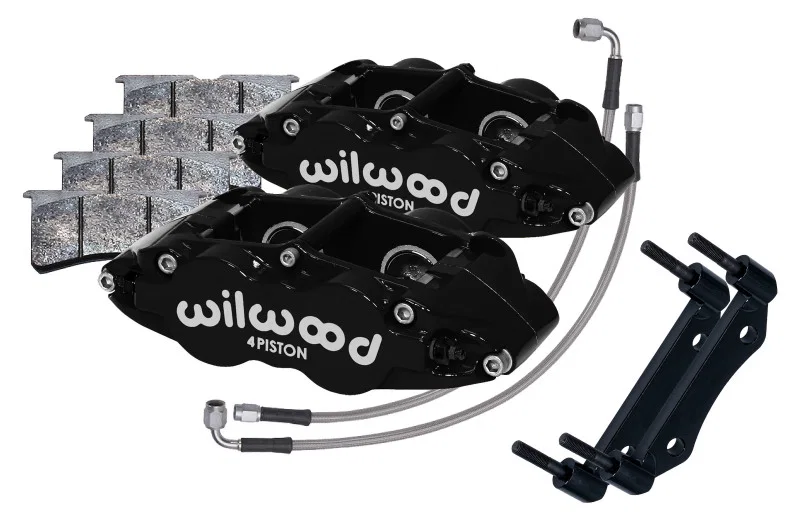 Wilwood 140-16677, 84-89 Porsche 911 Front Superlite Caliper Kit 3.5in MT - Black