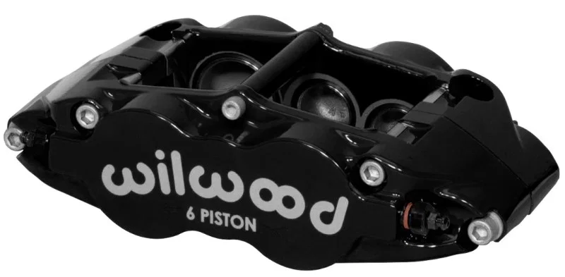 Wilwood 120-14550-BK, Caliper-Forged Narrow Superlite 6R-R/H 1.75/1.25in/1.25in Pistons 1.25in Rotor - Black