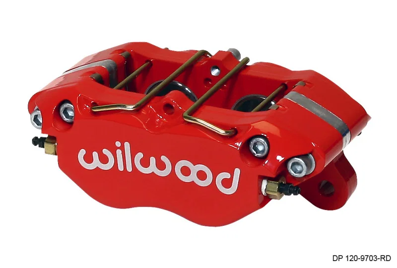 Wilwood 120-9703-RD, Caliper-Dynapro 5.25in Mount - Red 1.38in Pistons .81in Disc