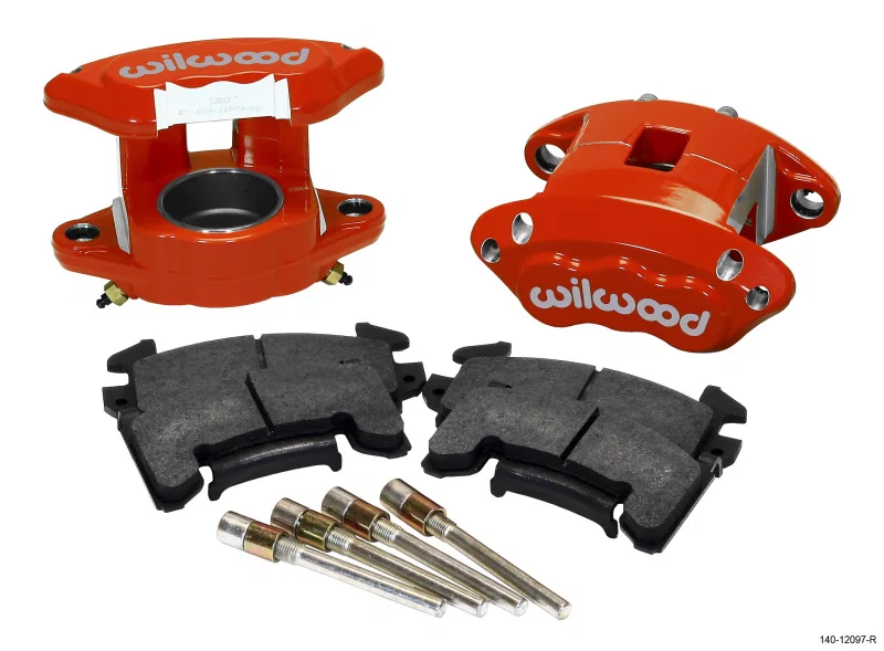Wilwood 140-12097-R, D154 Front Caliper Kit - Red 2.50in Piston 1.04in Rotor