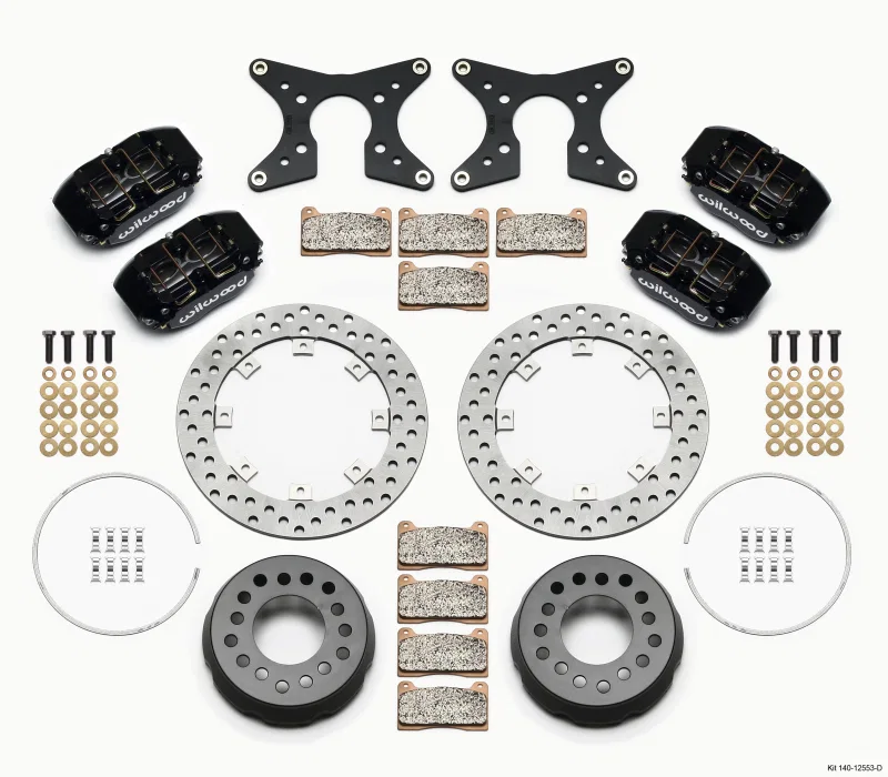 Wilwood 140-12553-D, Dynapro Lug Mount Dual Rear Dynamic Kit SA Drilled Big Ford 2.36in Offset