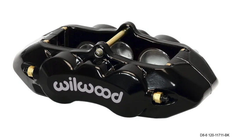 Wilwood 120-11711-BK, Caliper-D8-6 R/H Front Black 1.88/1.38/1.25in Pistons 1.25in Disc
