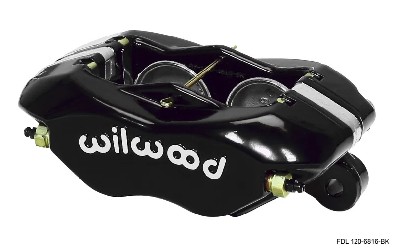 Wilwood 120-6816-BK, Caliper-Forged Dynalite-Red 1.75in Pistons .81in Disc