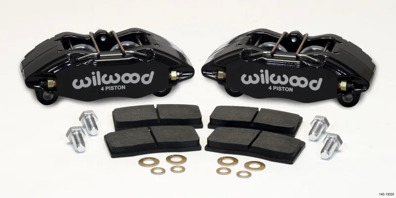 Wilwood 140-13029, DPHA Front Caliper & Pad Kit Black Honda / Acura w/ 262mm OE Rotor