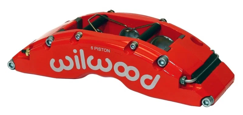 Wilwood 120-14319-RSR, Caliper-TC6R-Red 1.88/1.62/1.62in Pistons 1.38in Disc