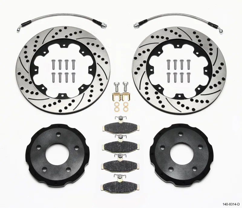 Wilwood 140-8314-D, Pro-Matrix Rear Kit Drilled 88-96 Corvette C4