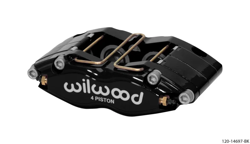 Wilwood 120-14697-BK, Caliper-Dynapro Single 5.98in Mount-Black 1.58in Piston 1.1in Disc