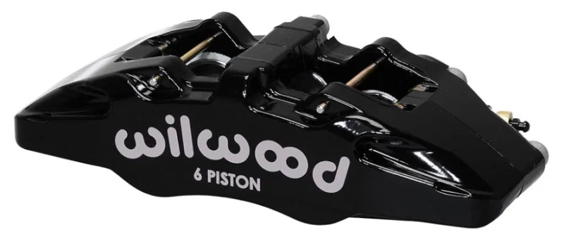 Wilwood 120-13432-BK, Caliper-Forged Dynapro 6 5.25in Mount-R/H 1.62/1.38in/1.38in Pistons 1.10in Disc